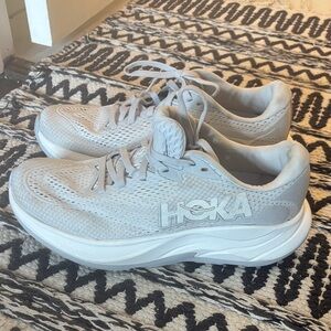 Hoka Light Gray Athletic Sneakers